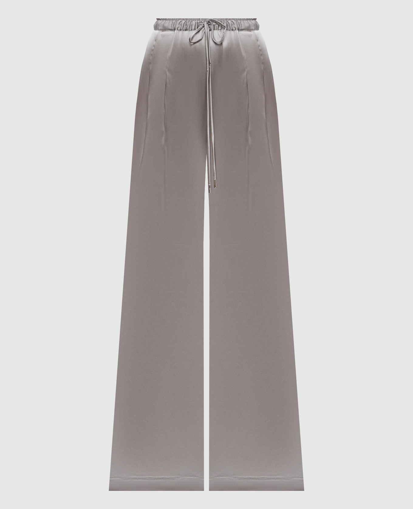 Gray silk pants Ermanno Scervino