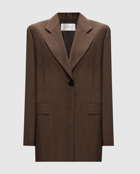 The Row Vermont brown wool jacket 8503W3152