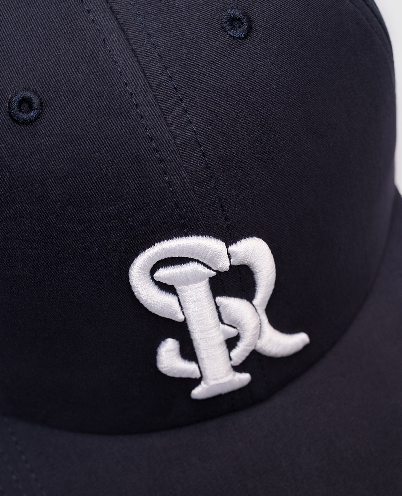 

Blue cap with embroidered monogram logo Stefano Ricci