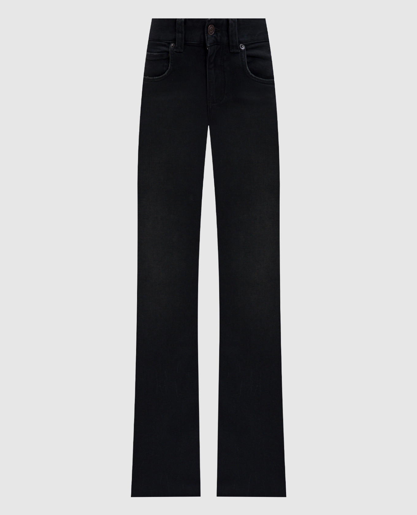 Black flared jeans with a distressed effect Balenciaga