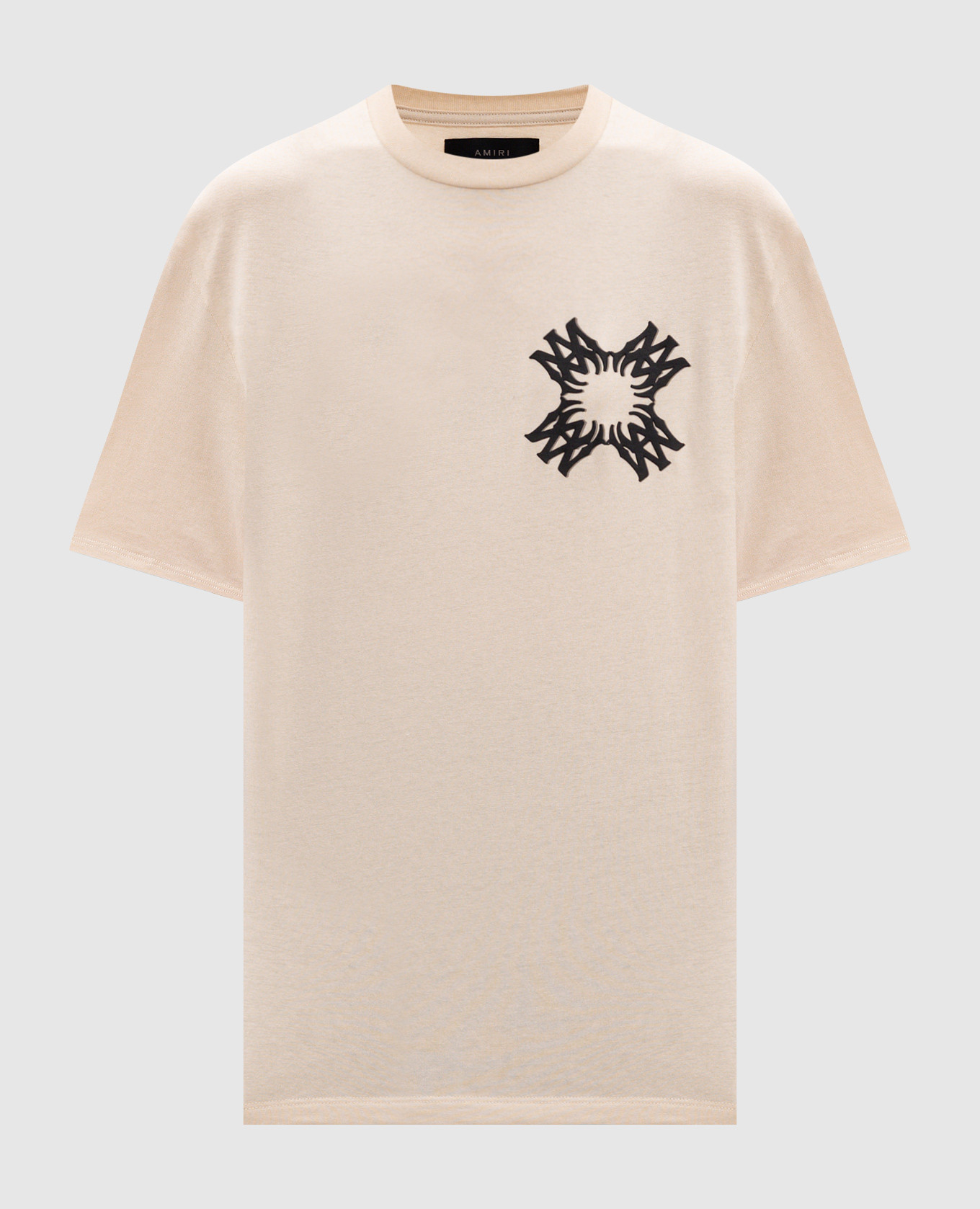 

Beige T-shirt with monogram logo print AMIRI