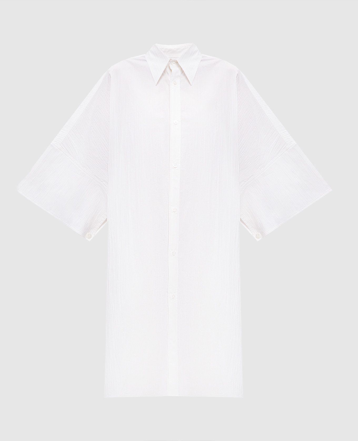 

White shirt dress with a reaper effect Y`S Yamamoto
