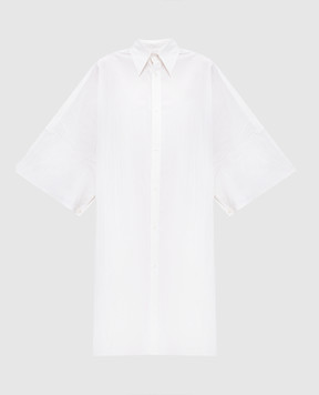Y`S Yamamoto White shirt dress with a reaper effect YPB44030