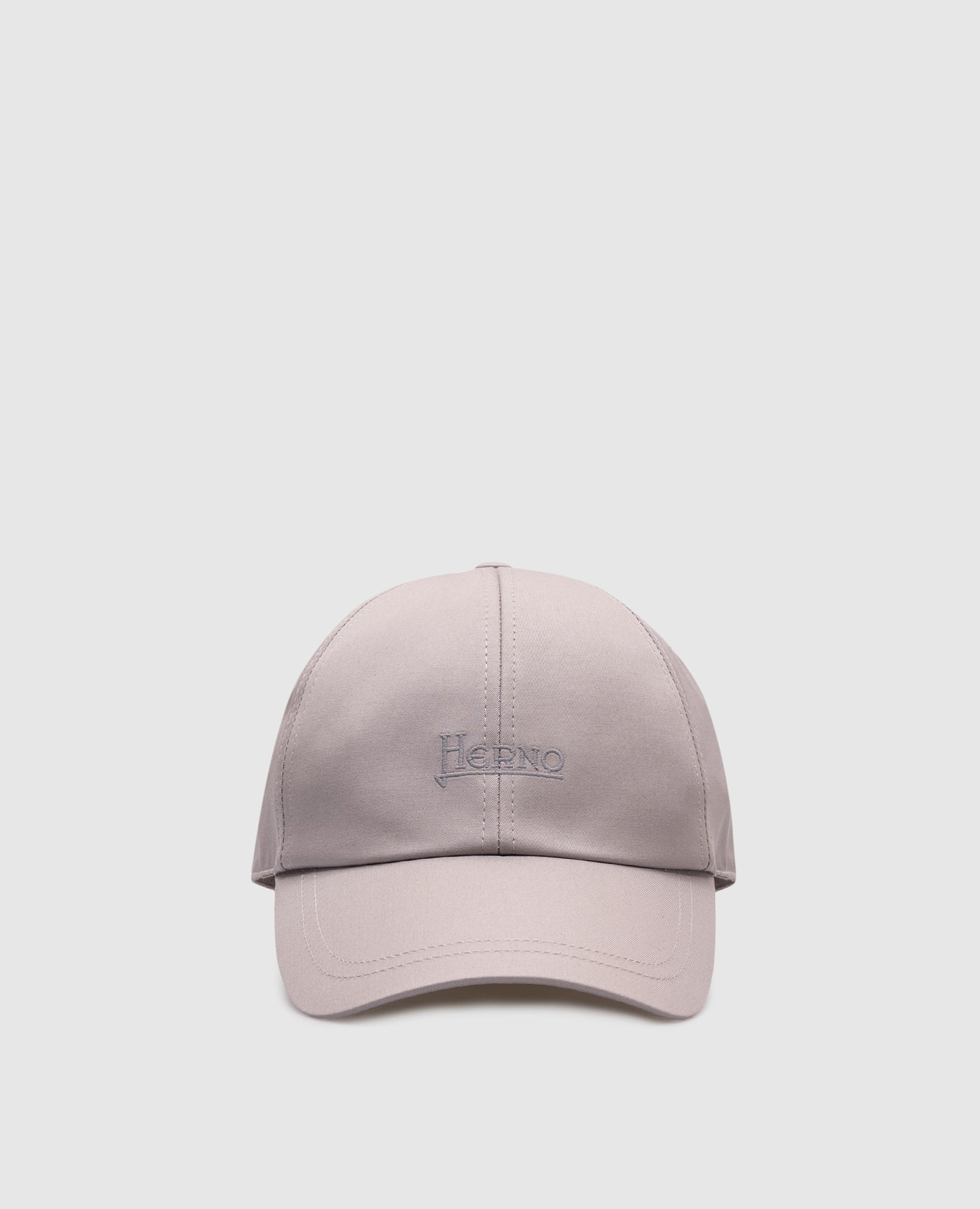

Gray cap with logo embroidery Herno, Grey