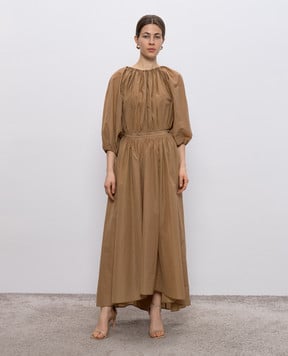 Philosophy di Lorenzo Serafini Beige midi dress A04172120