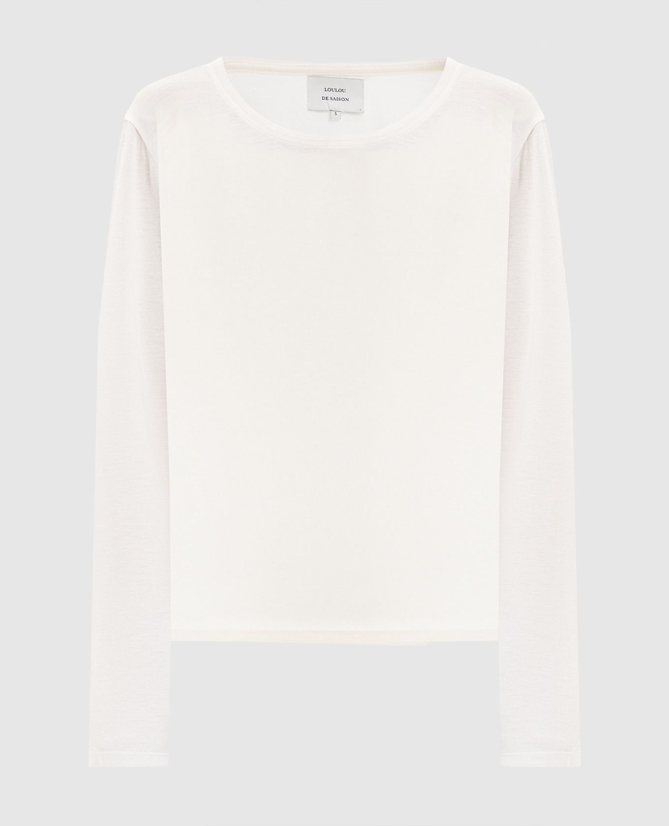 

White longsleeve AVA with wool Loulou de Saison