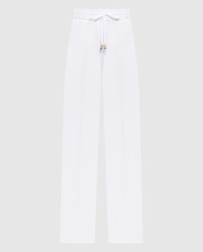 Peserico White linen pants P0423402600