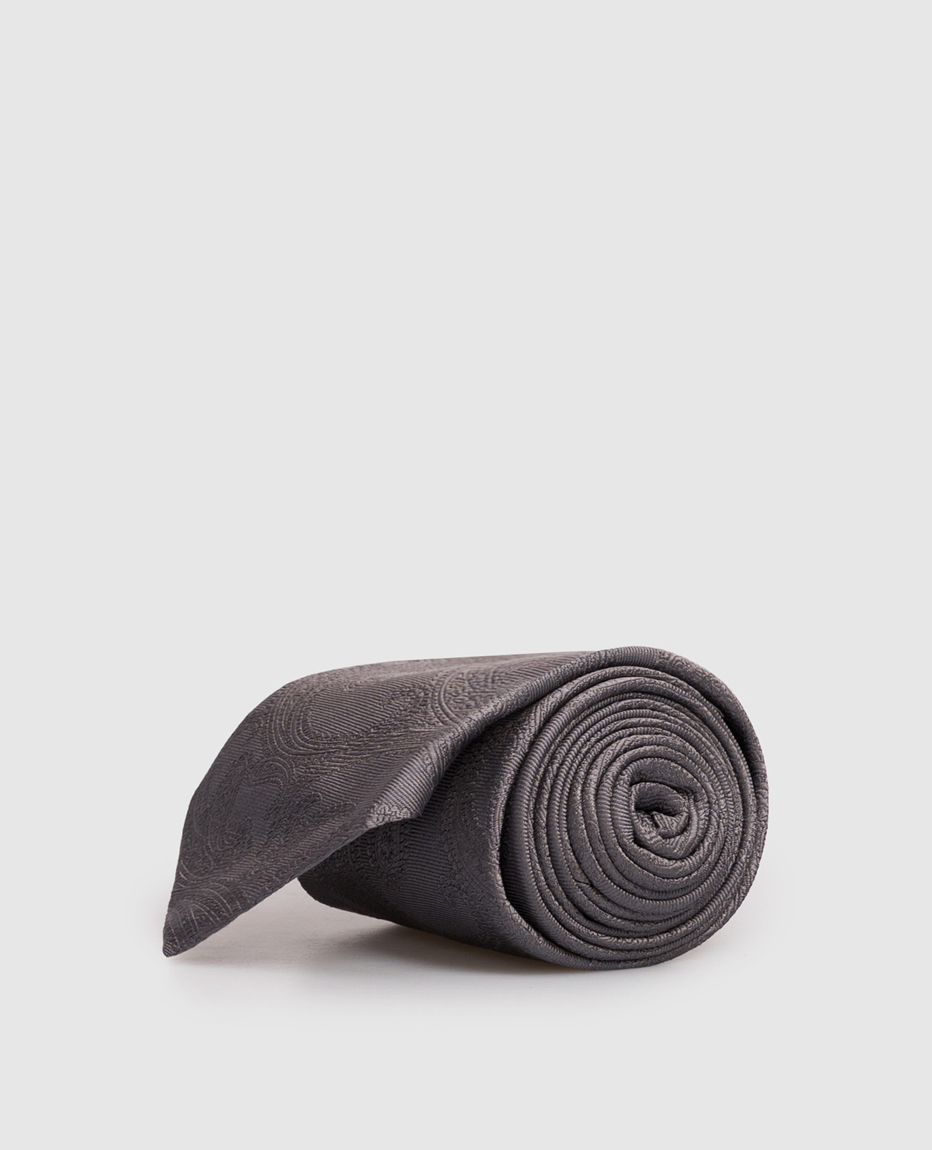 

Gray patterned silk tie Brunello Cucinelli, Grey