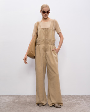 UMA WANG Beige T-shirt with vintage effect UP1032