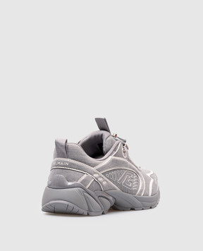 Balmain Cosmic Dust grey sneakers with logo EM1VI357TMGO
