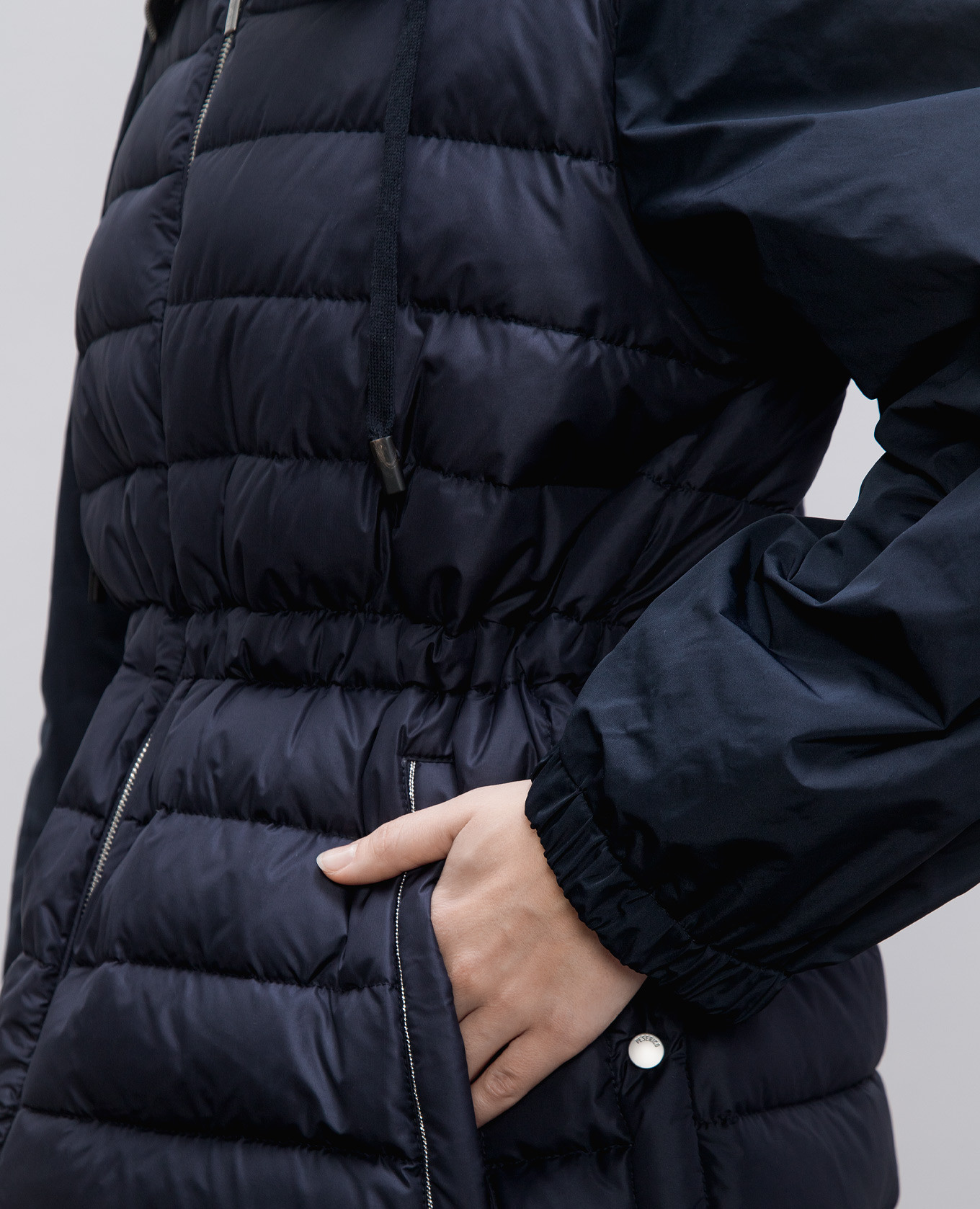 

Blue quilted down jacket Peserico