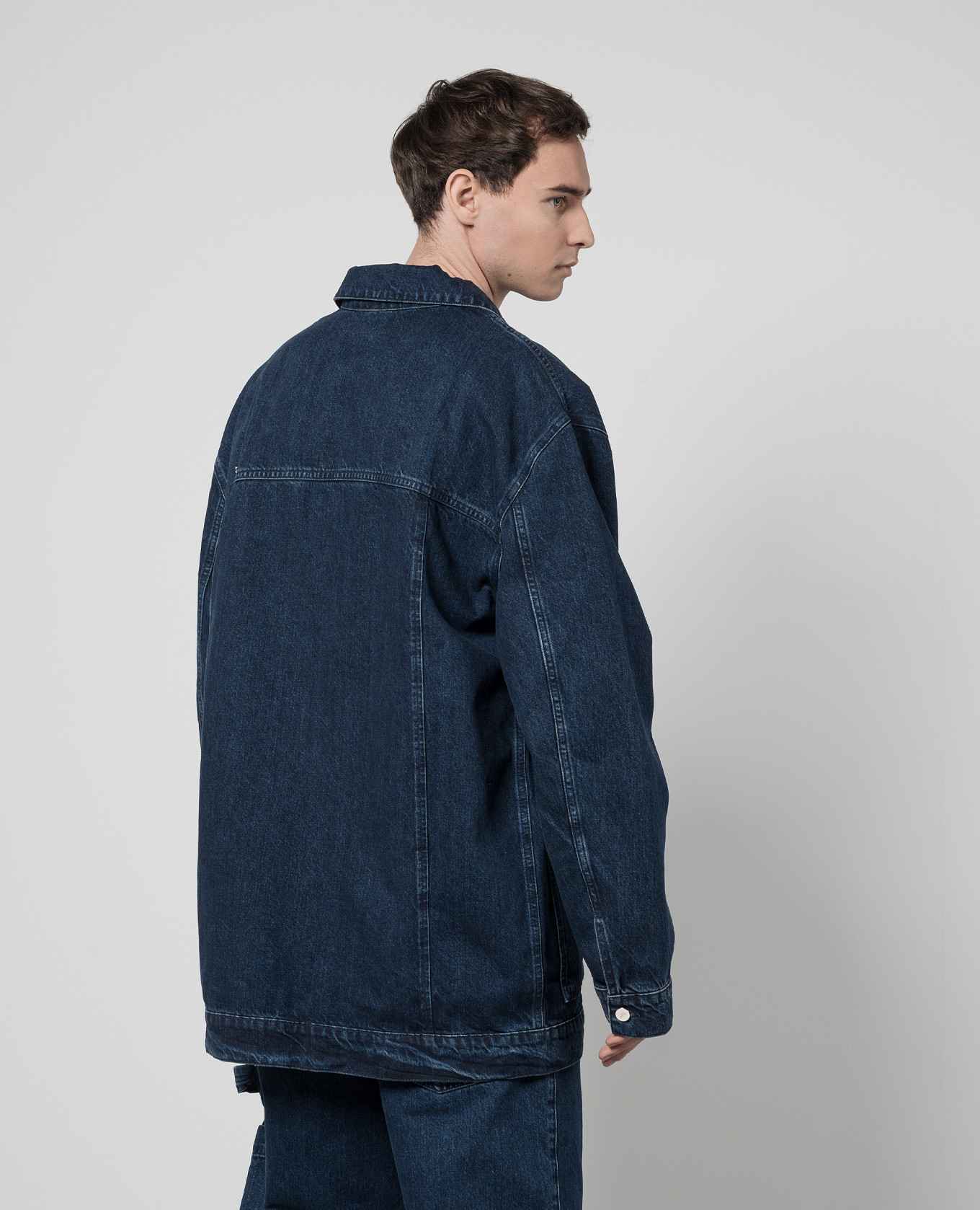 Blue denim jacket with logo A Cold Wall 4