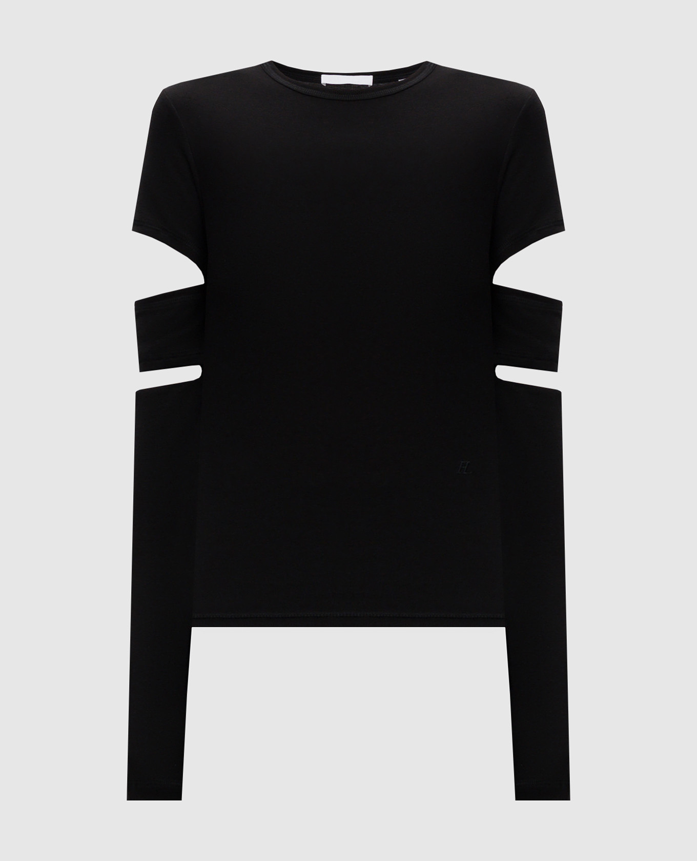 Black longsword slashe with cuts helmut lang