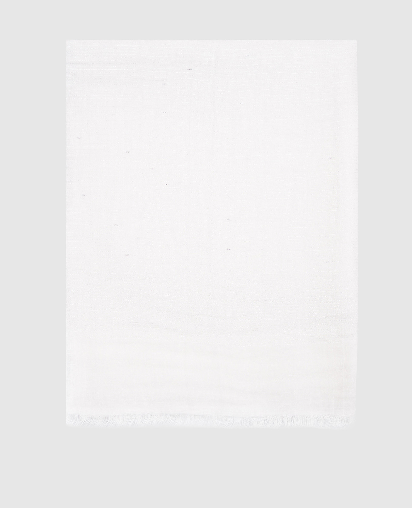 

White linen scarf with lurex Peserico