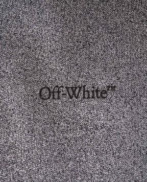 Off-White Children's gray lurex skirt with logo pattern OGCK001F24FLE001