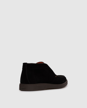Santoni Black suede deserts MGDG17823SMOBGEX