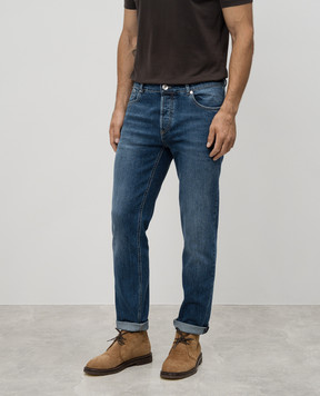 Brunello Cucinelli Blue jeans with a distressed effect M283PD3210