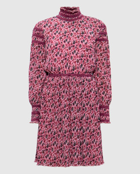 Zac Zac Posen Pink dress with pleats in a floral print 28537529