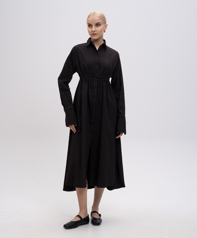 Alaia - Brown shirt dress 7S9C010TT170 - shop with Czech Republic delivery at Symbol Alaia - Brown shirt dress 7S9C010TT170 - shop with Czech Republic delivery at Symbol