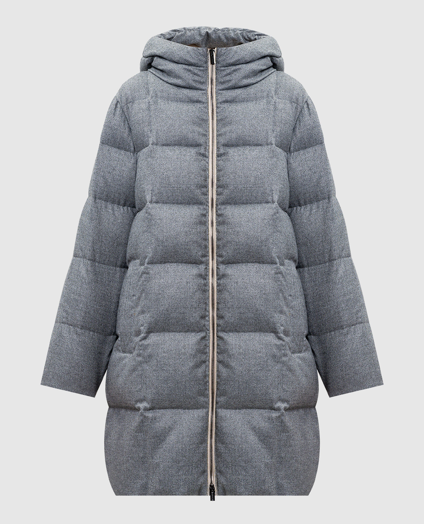

Gray down jacket with monil chain Peserico, Grey