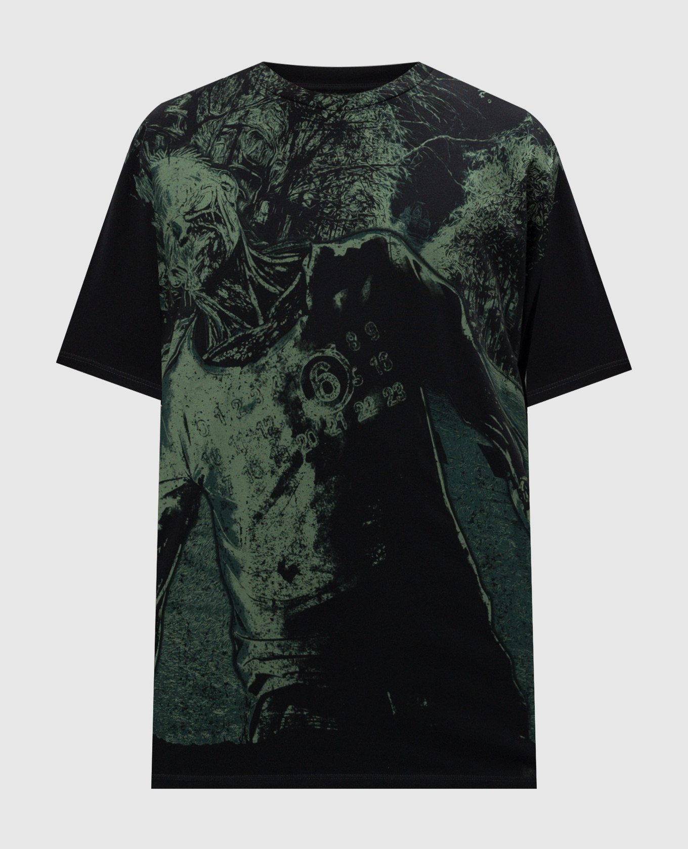 

Black t-shirt with a print Maison Margiela MM6