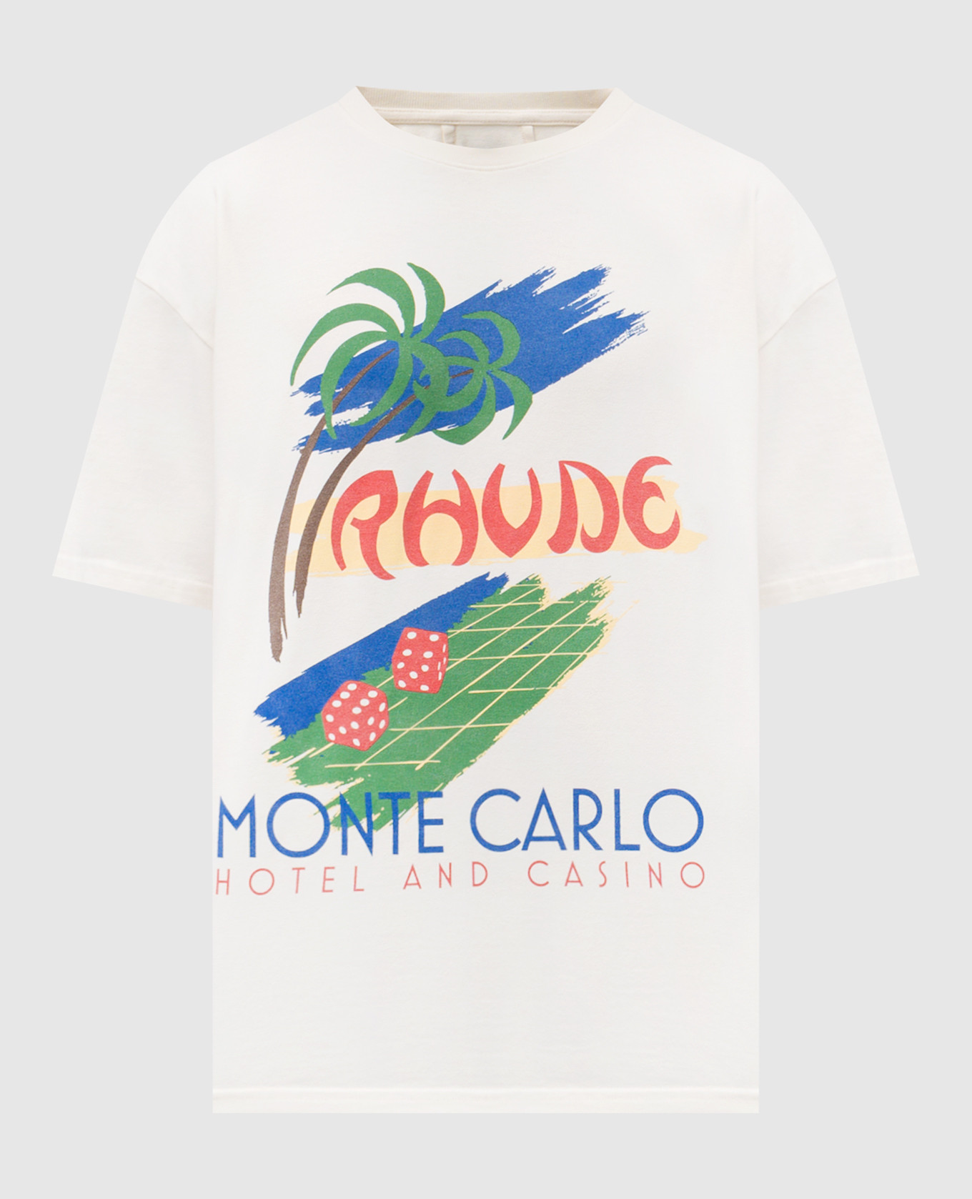

White T-shirt with print Rhude