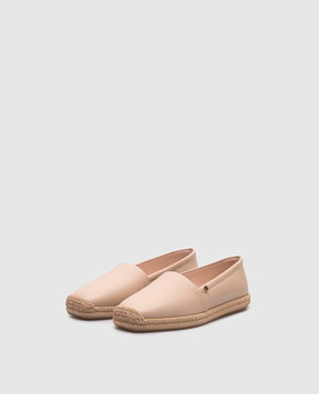 Agnona Beige leather espadrilles LI0901L8262
