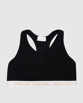 Story Loris Children's black top with logo 253796
