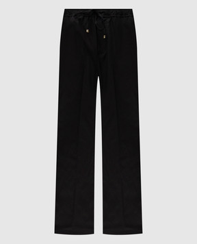 AMIRI Black flared pants with logo AMPACA1047