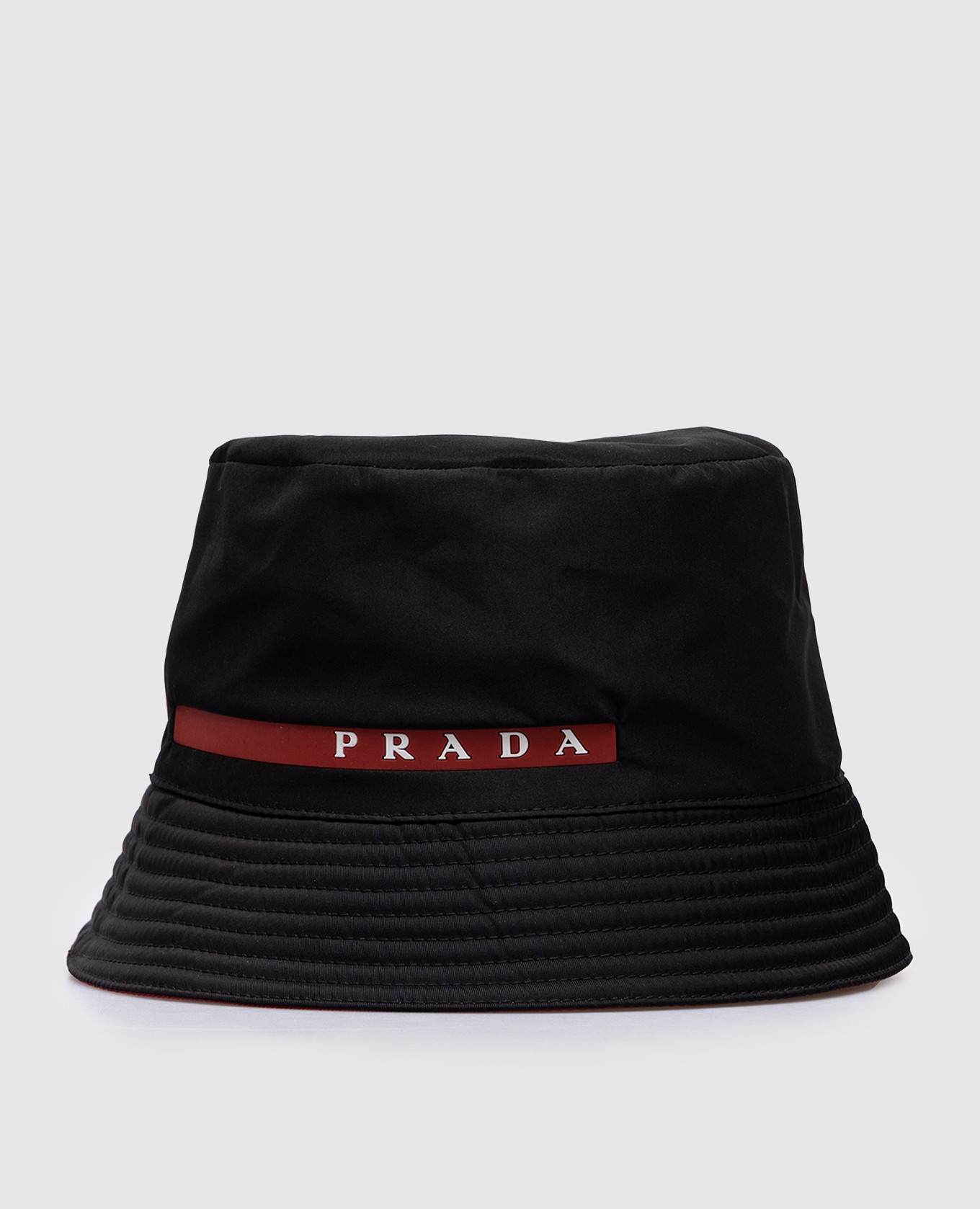 

Black panama with logo Prada