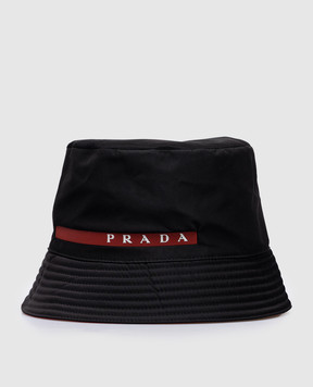 Prada Black panama with logo PANAMA