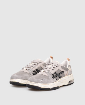 Premiata Gray combination sneakers DRAKE DRAKE