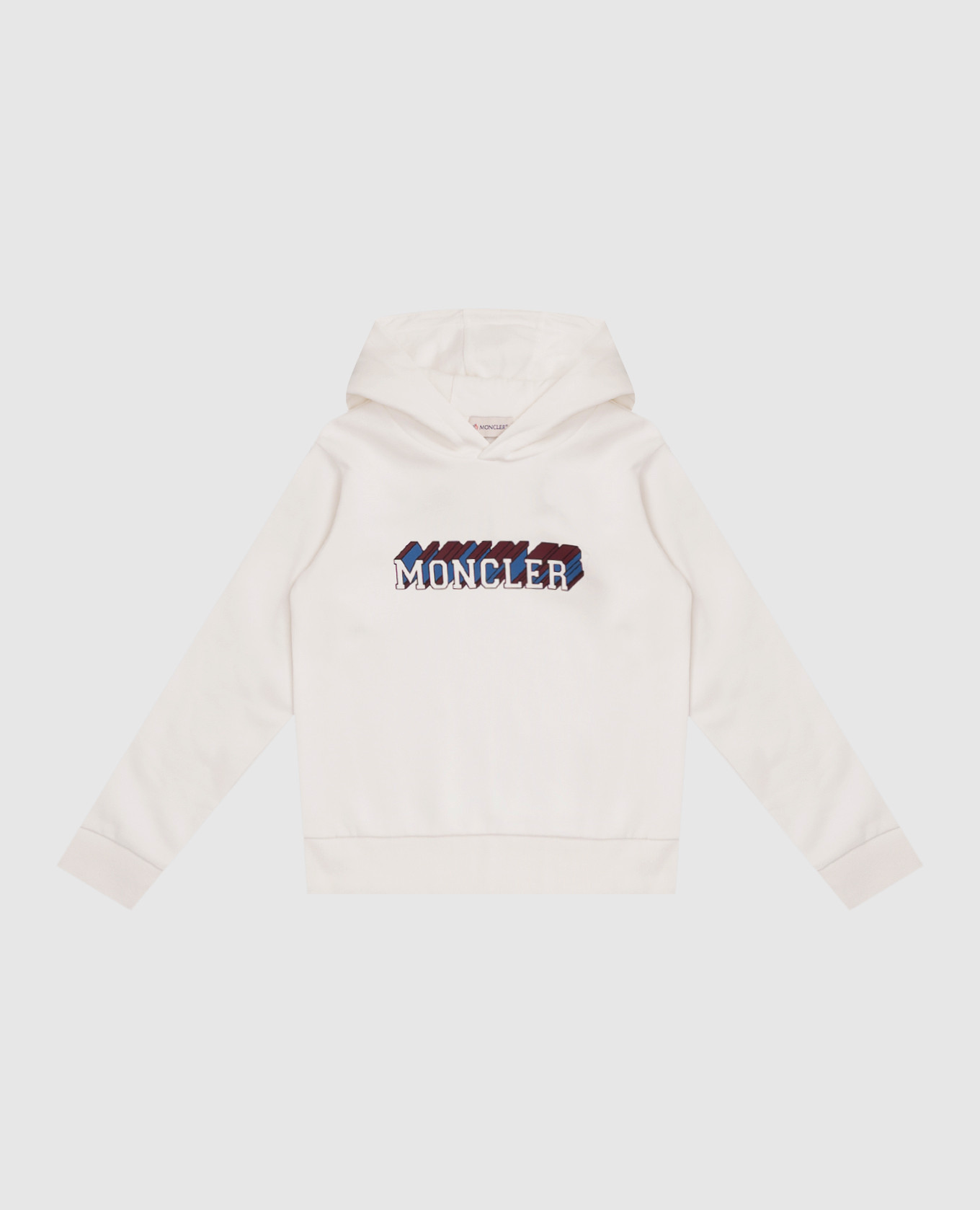

Children's white hoodie with logo print Moncler ENFANT
