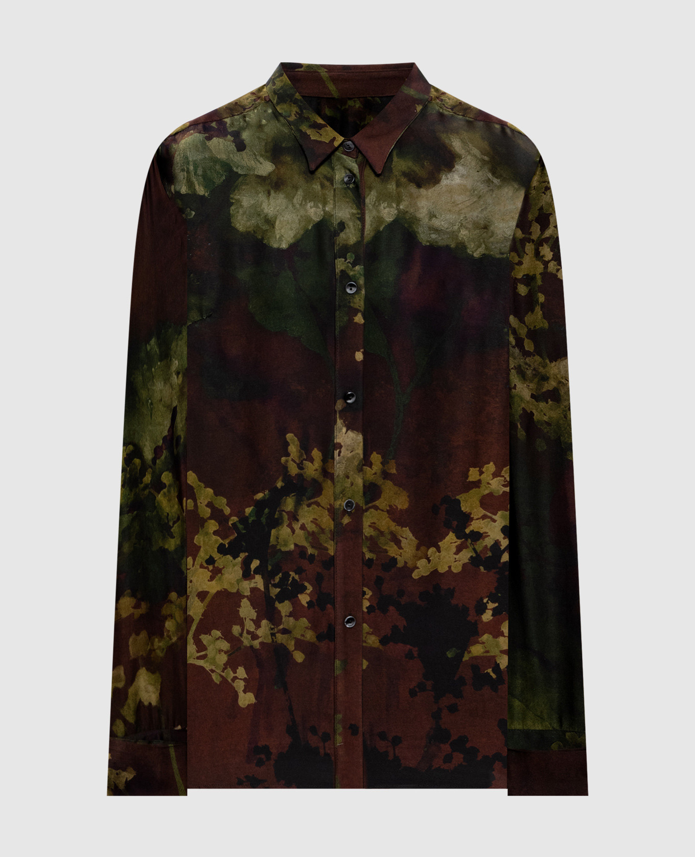 

Brown blouse with abstract print Masnada