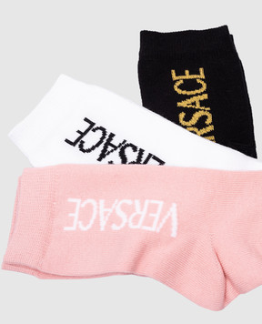 Versace Children's set of socks with a logo 10168731A10965