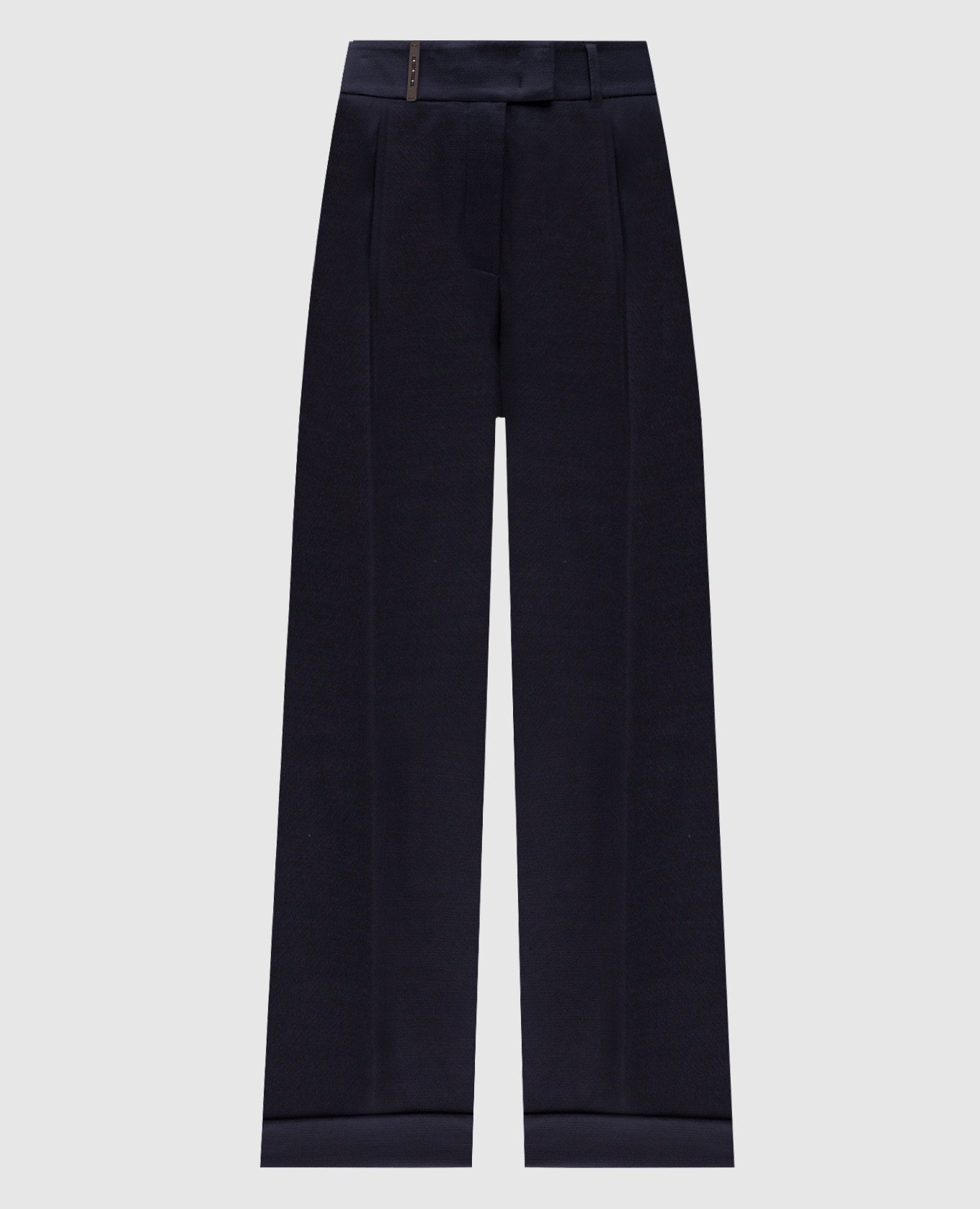 

Blue pants with brand patch Peserico