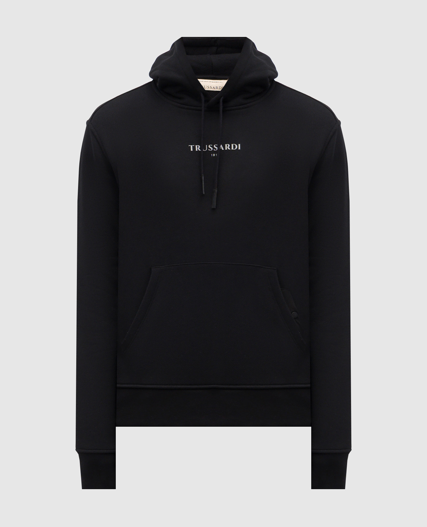 

Black hoodie with textured logo Trussardi