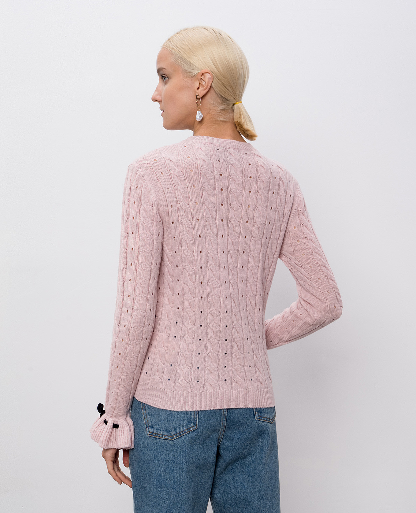 Pink wool jumper Valentino 4