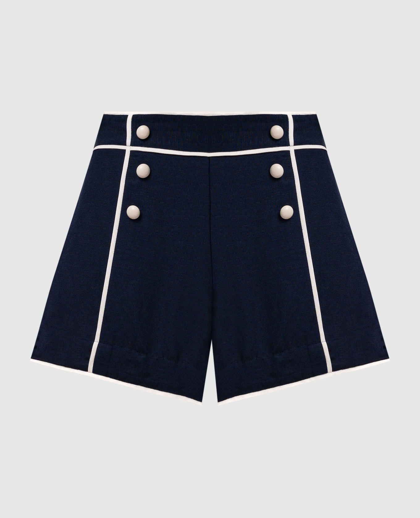 

Crosby blue linen shorts Simkhai