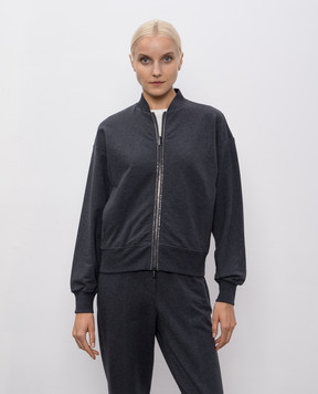 Peserico Gray sports jacket with chain S12560J002347