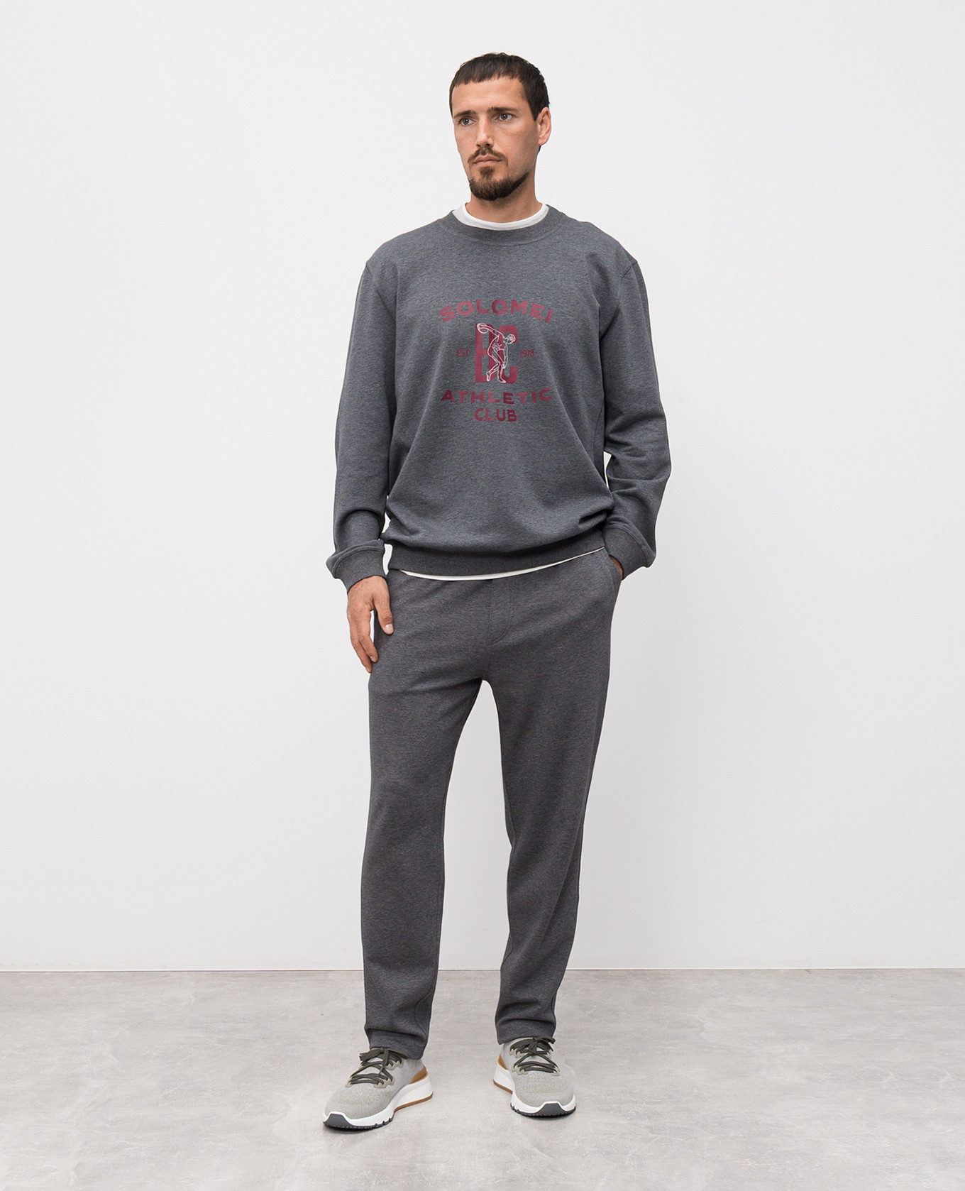 

Gray silk t-shirt Brunello Cucinelli, Grey