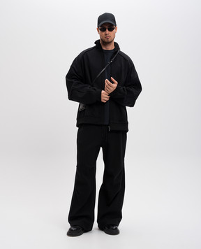 Juun.j Black sports pants Racer Slit PUNTO JC4X21P245