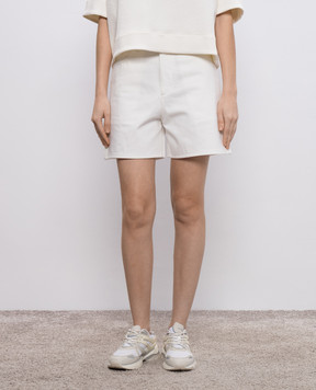 Jil Sander White denim shorts with logo J04KA0122J45288