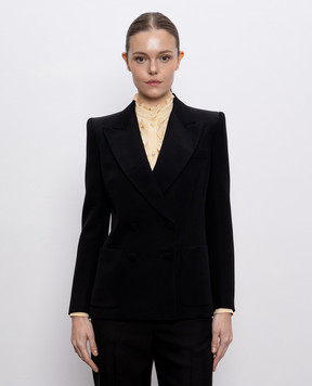 Valentino Black double-breasted wool jacket 6B0CE46097W