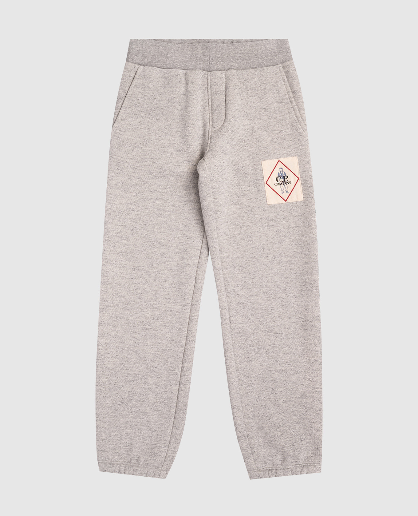 Children&#39;s gray insulated melange joggers C.P. Company