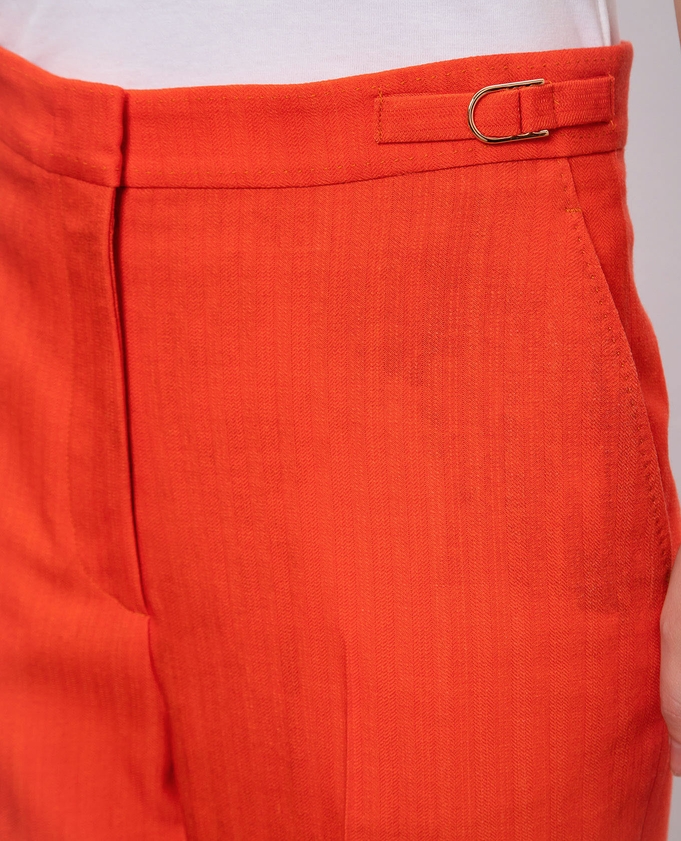 Vesta orange flared trousers in wool with a vintage effect Gabriela Hearst 5