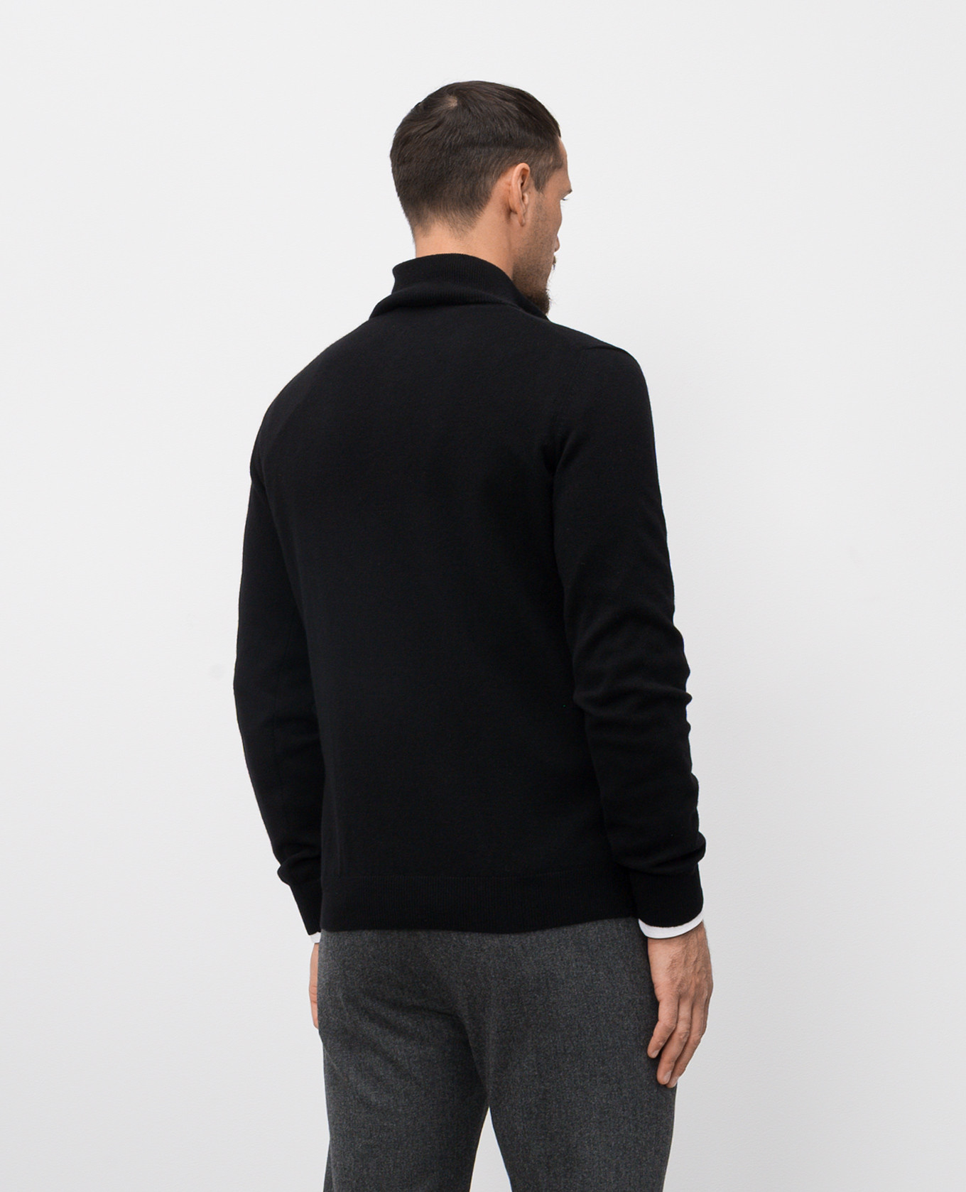 

TERNI black cashmere and silk jumper MooRER