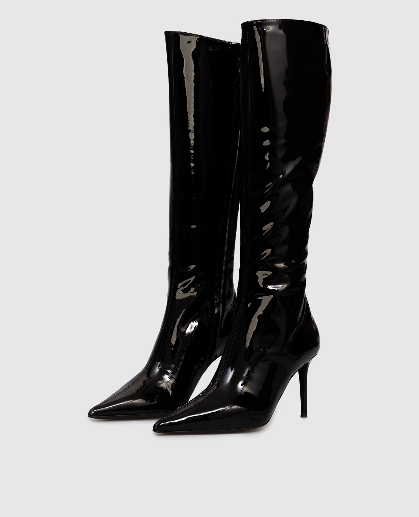 Raquel black patent leather boots Giuseppe Zanotti 2