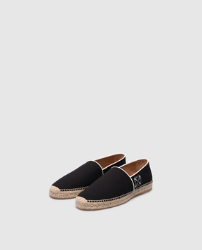 Off-White Black Anglette espadrilles with Arrow patch OMIB007S24FAB001