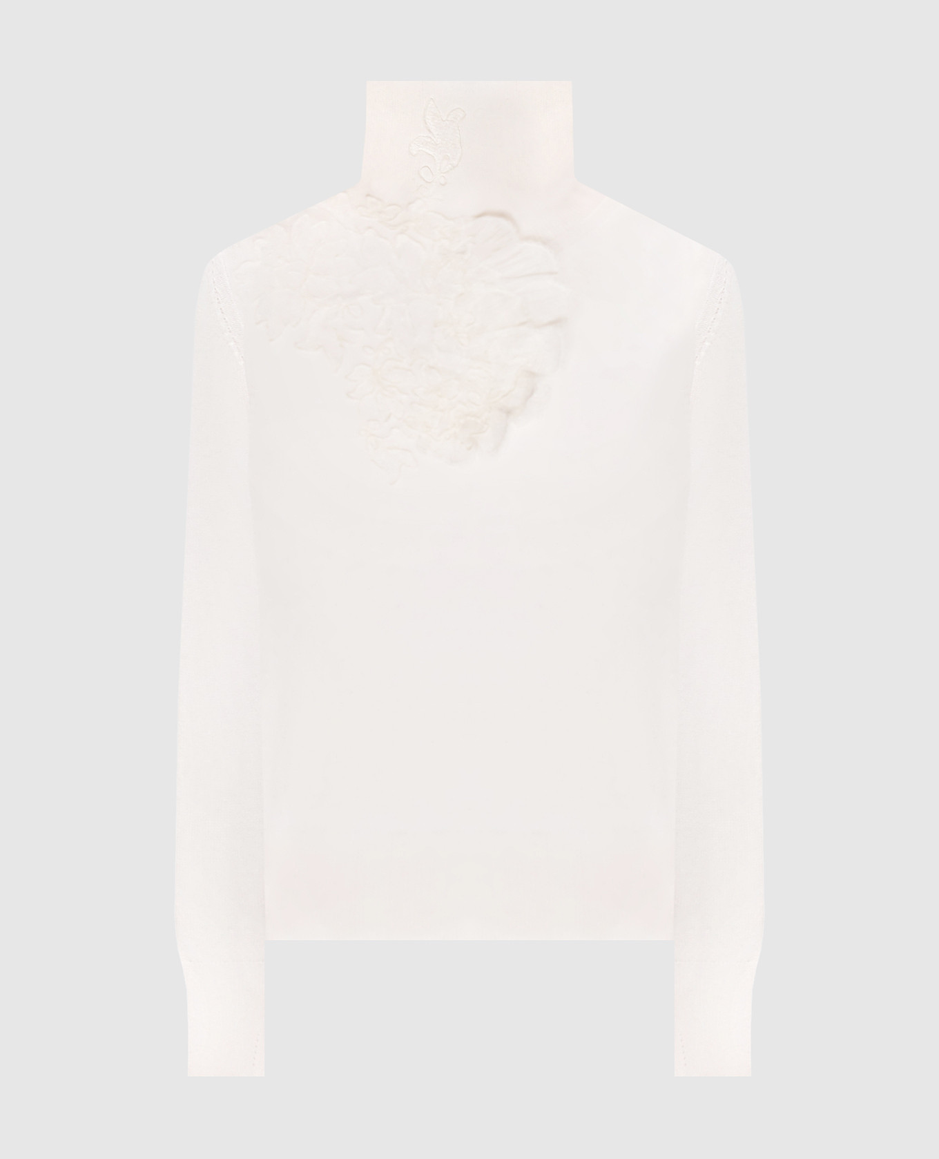 White cashmere turtleneck Ermanno Scervino